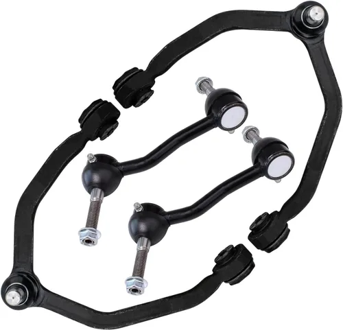Vista 145 de Detroit Axle - 4 piezas de brazos de control traseros para Ford C-Max, Focus, Mazda 3 5, Volvo C30, C70, S40, V50, 4 brazos de control superiores e