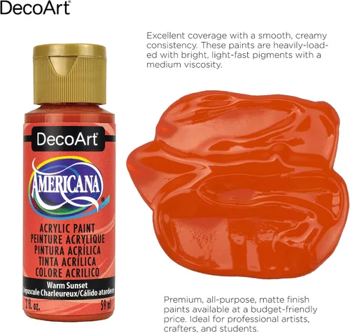 Vista 2 de Paquete de muestra primaria de pintura acrílica con acabado mate Americana