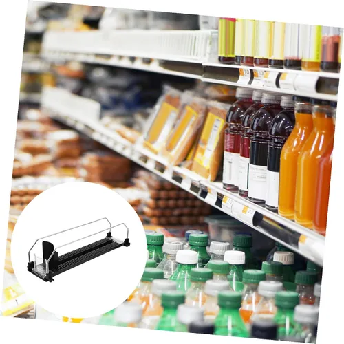 Vista 5 de Hemobllo Organizador de bebidas para nevera, botella de refrigerador, organizador de bebidas, estante de reposición de reposición de bebidas