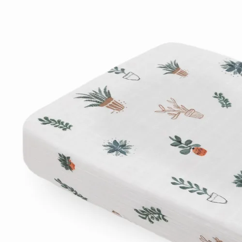 Vista 11 de Little Unicorn Funda para cambiador para recién nacidos y bebés, tela de muselina suave y transpirable, funda para cambiador de pañales para bebés