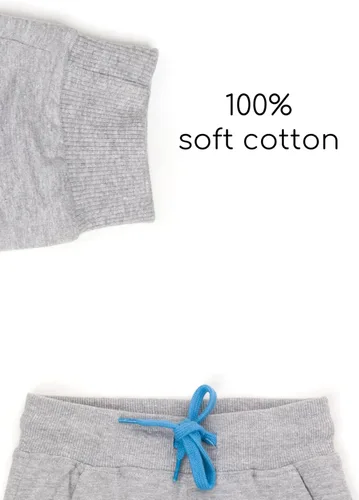 Vista 6 de Toddler Boys Animal 3D Knee Knit French Terry JoggerPants - Pure Cotton