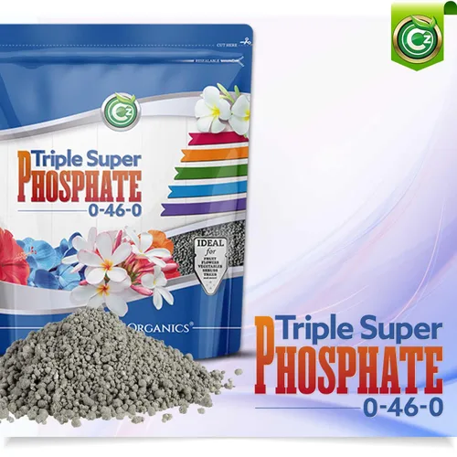 Vista 2 de Fertilizante triple súper fosfato 0-46-0 fabricado en Estados Unidos - Potenciador de floración - TSP alimento vegetal de fósforo puro para plantas