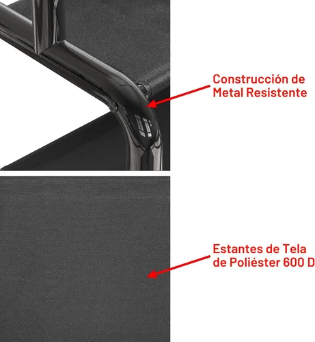 Vista 3 de Simple Houseware Perchero de Ropa Independiente de 52 Pulgadas con Estantes de Almacenamiento y Ganchos para Abrigos/Sombreros, Negro