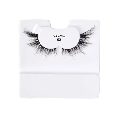 Vista 3 de i-ENVY - 2 pares de pestañas postizas con aspecto de elevación de ojos de gato y zorro, aspecto dramático (02)