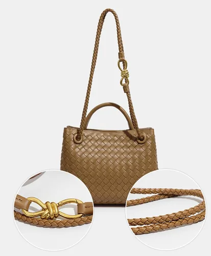 Vista 7 de Bolsos Hobo para mujer, bolso de mano tejido, bolso de hombro tejido, bolso cruzado, bolso tejido de moda, bolso de mano 2023