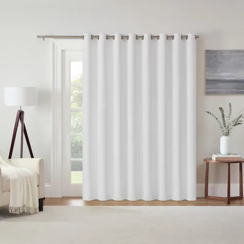 Vista 46 de ECLIPSE Kendall - Cortina térmica opaca moderna con bolsillo para cortinero, para dormitorio o sala de estar (1 panel), 42 x 54 pulgadas, alcachofa