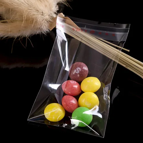 Vista 6 de Bolsas pequeñas autosellantes, 500 bolsas de celofán adhesivas de 3 x 4, bolsa de plástico transparente de 1 mil para joyas, aretes, dulces