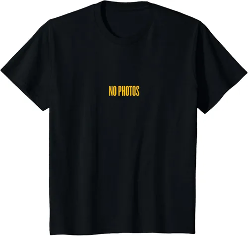 Vista 6 de Justin Bieber Camiseta Purpose Tour Gold No Photos, Negro, S