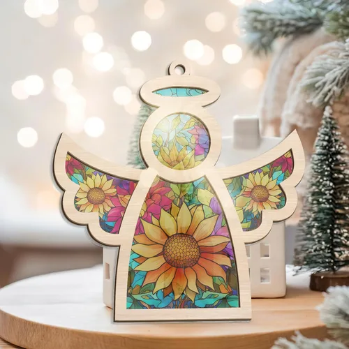 Vista 7 de AXIARA Adorno Navideño Conmemorativo de Aborto Espontáneo - Captasol de Ángel Guardián Adornos Navideños 2025 - Regalos de Condolencias por