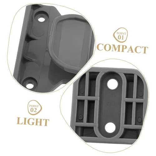 Vista 3 de Vaguelly Kit de piezas de repuesto de puerta retráctil con accesorios de montaje en pared completa, extensiones de puerta de seguridad de plástico