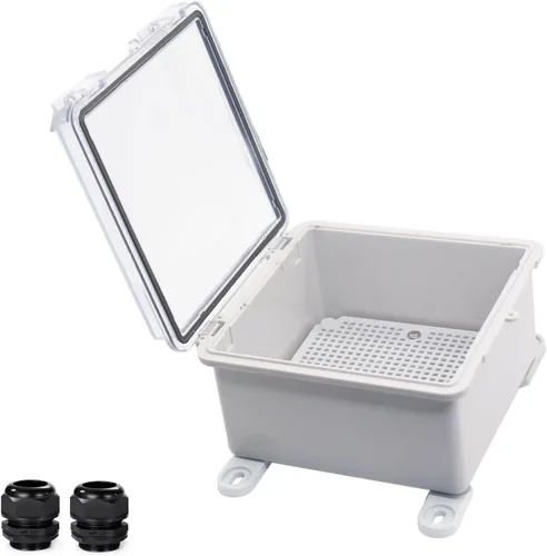 Vista 10 de Caja Eléctrica Impermeable a Prueba de Polvo Caja de Conexiones Resistente a la Intemperie IP67 Carcasa de Plástico ABS Caja de Proyecto