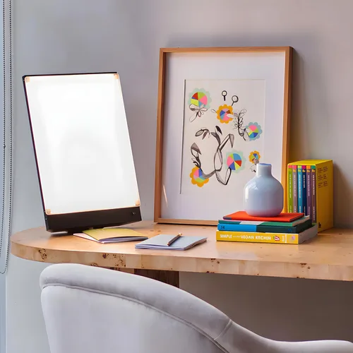 Vista 5 de Northern Light Technologies Boxelite Lámpara de Terapia de Luz Brillante de 10,000 Lux – Lámpara de Escritorio de Luz Solar de Espectro Completo Sin