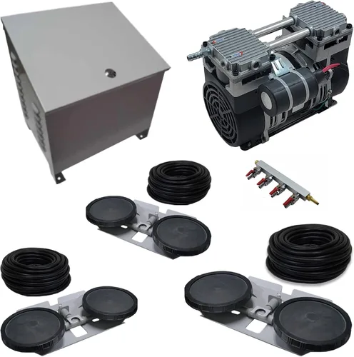 Vista 8 de Sistema de aireación profesional - Bomba aireadora de estanque de 1/2 HP 3.9 CFM