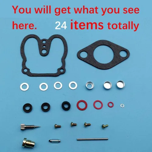 Vista 2 de Kit de reparación de carburador de carbohidratos compatible con Wisconsin K2119 LQ37 V460D VH4D V465D W4-1770 Motor L57-1 L77-B L77-C LZ57-1 L57-E