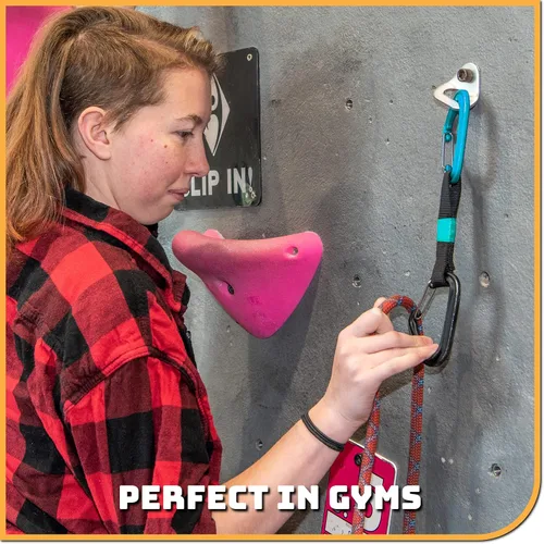 Vista 7 de Perno de pared de escalada de 26kN para perno de pared, anclaje/amarre para tornillo/perno de 3/8 pulgadas, ideal para escalada en roca y gimnasios