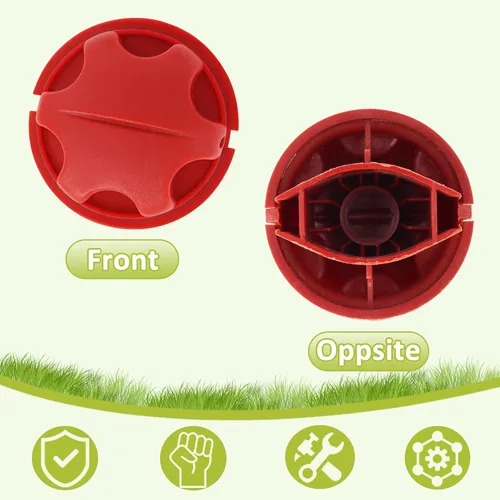 Vista 3 de Pomo rojo 518803003 de repuesto compatible con recortadora de malezas Toro 51954 51974