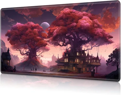 Vista 48 de Tapete de juego para MTG Card Playmat con zona, tapete de juego para MTG TCG de 24 x 14 pulgadas, tapete de juego antideslizante para tablero