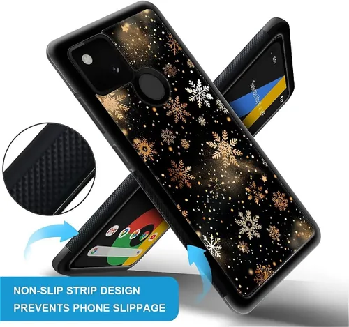 Vista 569 de Compatible con Google Pixel 4A 5G Mobile Case Creative Acrylic Panel trasero Silicona Protección Grip especialmente diseñado para Google Pixel 4A 5G