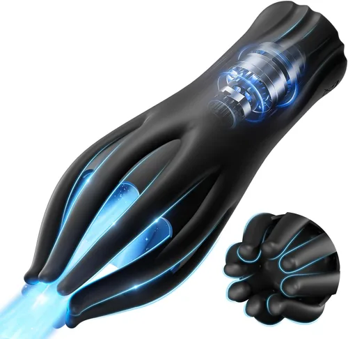 Vista 10 de Juguetes sexuales masculinos para hombres, masturbador masculino, vibrador de entrenamiento de pene con control por app, juguete sexual vibrador