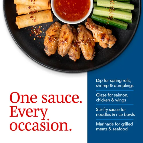 Vista 6 de A Taste of Thai Salsa de chile dulce – Auténtica salsa de chile tailandés para mojar, sofreír y marinadas – Salsas rojas picantes asiáticas