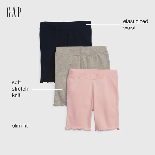 Vista 3 de GAP Pantalones cortos de bicicleta para bebé niña