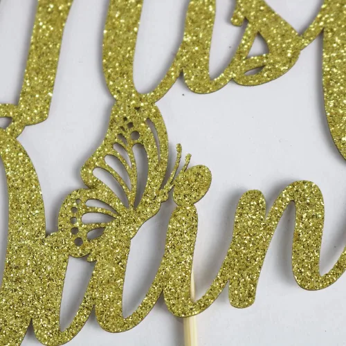 Vista 4 de Kaoenla Mis membrillo 15 para tartas dorado con purpurina para cumpleaños 15, saludos a los 15 años, quinceañera, decoraciones de feliz cumpleaños