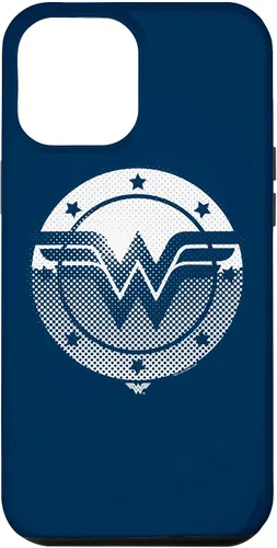 Vista 30 de Wonder Woman Funda con logotipo de escudo de medio tono para iPhone 17