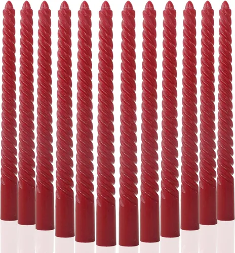 Vista 27 de MAITREYA Velas Cónicas de Color Crema Juego de 12 Velas para Decoración Bodas Fiestas Iglesia - Velas Sin Perfume Que No Gotean, 10 pulgadas