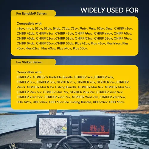 Vista 5 de Sunluway 010-12199-04 Cable de alimentación/datos NMEA 0183 de 4 pines compatible con Garmin Striker 4/4cv/4dv/Plus/Vivid Series y EchoMAP Series