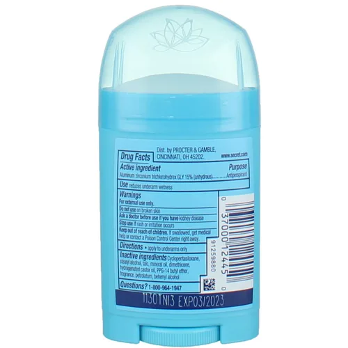 Vista 2 de Secret Desodorante antitranspirante Solid Shower Fresh 1.70 oz (paquete de 2)