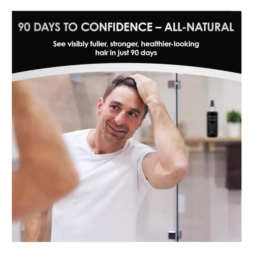 Vista 3 de ThickTails Suero de crecimiento del cabello para hombres para adelgazar el cabello Suero sin enjuague para raíces y cuero cabelludo con cafeína