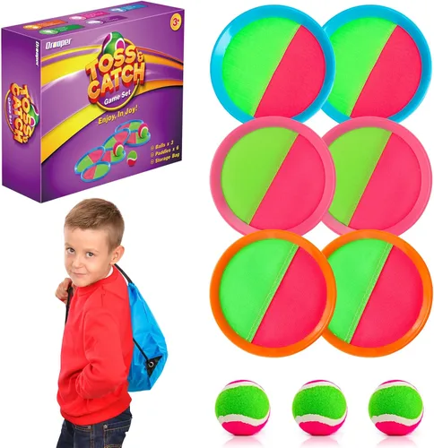 Vista 8 de Juguetes para Niños Pequeños Juego de Pelota de Lanzar y Atrapar Relleno de Media Navideña para Niños Pequeños, Juguetes para Niños y Niñas de 3 4 5