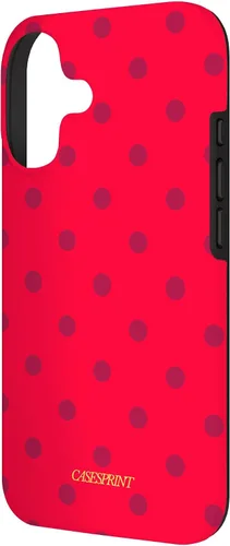 Vista 2 de Carcasa para iPhone 17 con diseño de lunares de sandía rojos