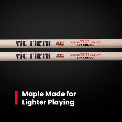 Vista 3 de Vic Firth Baquetas combinadas American Custom SD4
