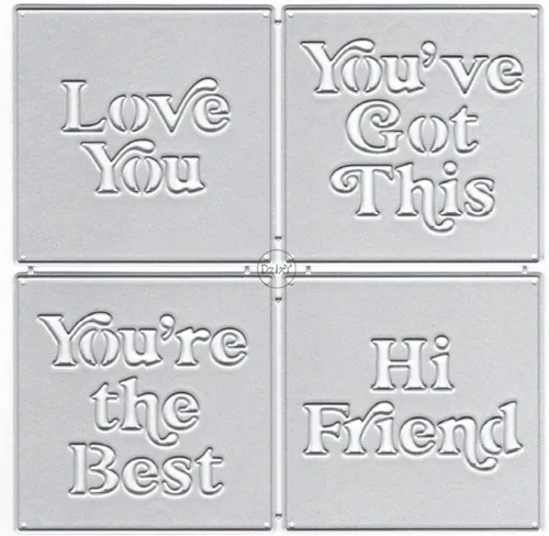 Vista 18 de DzIxY Happy Birthday Abrazos Palabras Troqueles de corte de metal para hacer tarjetas, kit de papel de relieve, troquelados, plantillas de máquina