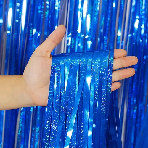 Vista 6 de Decoraciones de graduación azul marino, plateado, negro 2026/azul marino, negro, decoraciones de fiesta de graduación 2026 clase de 2026/cortinas