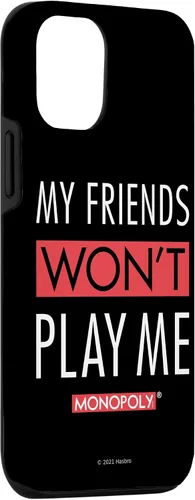 Vista 3 de Funda blanca para iPhone 15 Monopoly My Friends Won't Play