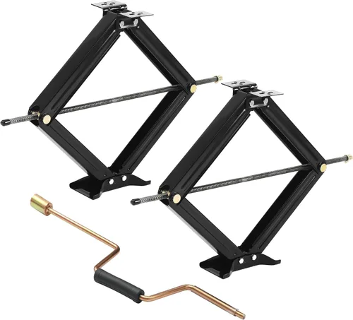 Vista 8 de Estabilizador de Gato de Tijera para RV 6500lb Trabajo Pesado 24" Estabilizador de Remolque RV Gato de Tijera Nivelador para Remolque Camper
