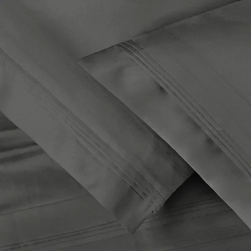 Vista 28 de BLUENILEMILLS Juego de ropa de cama ultrasuave de algodón egipcio de fibra larga, 650 hilos, lujoso, elegante, tejido de satén suave, 1 sábana