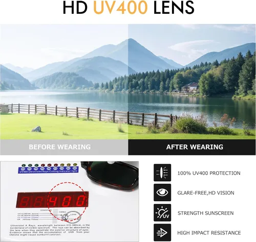 Vista 5 de Gafas de sol rectangulares para mujer, estilo retro de los años 90, pequeñas gafas de sol cuadradas con protección UV400, CL005