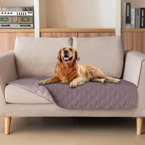 Vista 44 de gogobunny Manta para mascotas 3 veces más resistente, impermeable y a prueba de arañazos; protector de muebles reversible para perros y gatos, funda