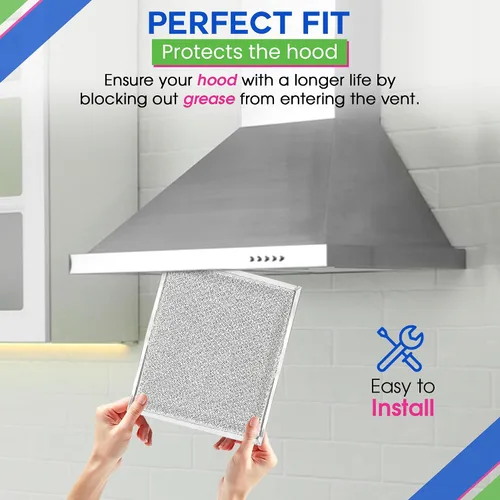 Vista 5 de Bagean Filtro de ventilación para campana de estufa de 10.5 x 8.75 pulgadas 97006931 compatible con filtro de campana Broan BP29 – Filtros
