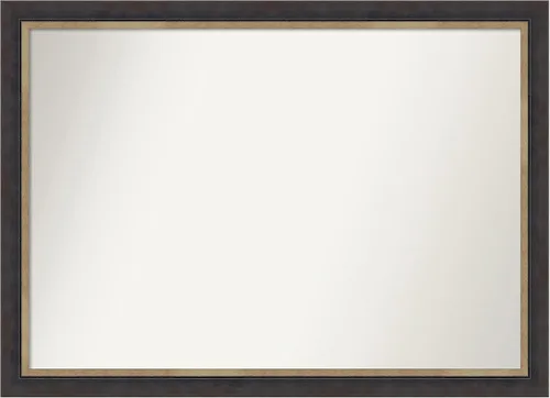 Vista 70 de Amanti Art Espejo personalizado, espejo de baño negro Astor, espejo de pared o espejo de tocador de baño sobre el fregadero (25 x 25 pulgadas)