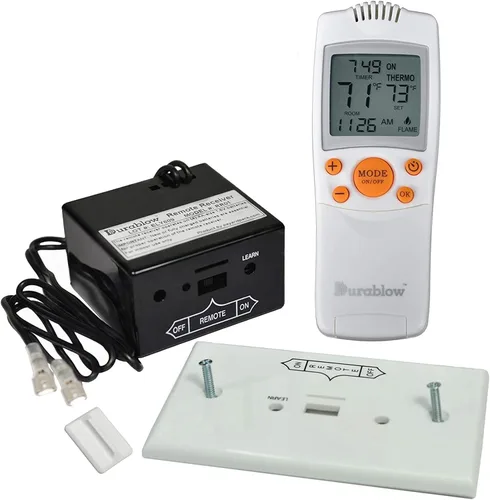 Vista 10 de Durablow TR2001 - Kit de control remoto de encendido y apagado para chimenea de gas con válvula Millivolt o módulo de encendido electrónico, caja