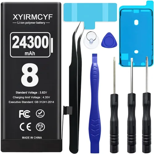 Vista 15 de XYIRMCYF Batería de gran capacidad de 24300 mAh compatible con iPhone 11 Pro, batería de repuesto de polímero de litio de 0 ciclos para iPhone 11