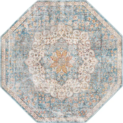 Vista 37 de Unique Loom Newport Collection - Alfombra de área con olmos (2' x 3' 11" gris/marfil)