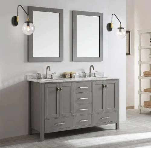 Vista 4 de Pathson Lámpara de pared industrial con brazo oscilante, lámpara de tocador de pared ajustable para baño, lámpara de pared cableada para mesita