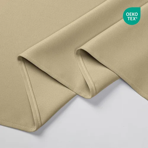 Vista 5 de CUCRAF Cortinas opacas de 45 pulgadas de largo, juego de 2 paneles para dormitorio, bolsillo para cortinero, cortinas de oscurecimiento