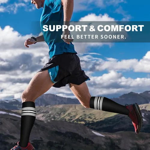 Vista 23 de Bluemaple 6 Pack Copper Compression Socks for Women and Men Circulation-Best Support for Medical, Running,Nursing,Athletic