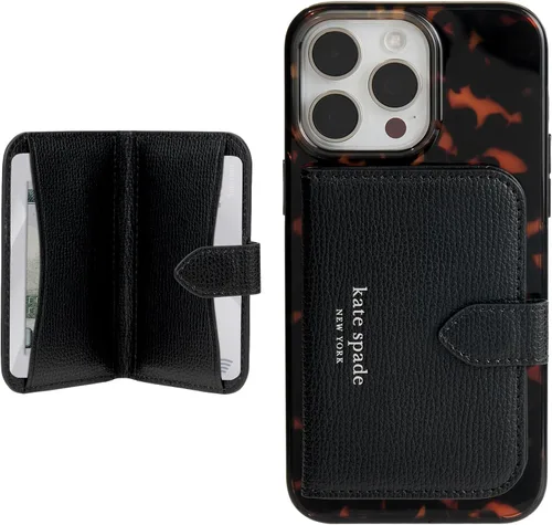 Vista 15 de kate spade new york Billetera/tarjetero magnético, compatible con teléfonos y fundas MagSafe, color negro